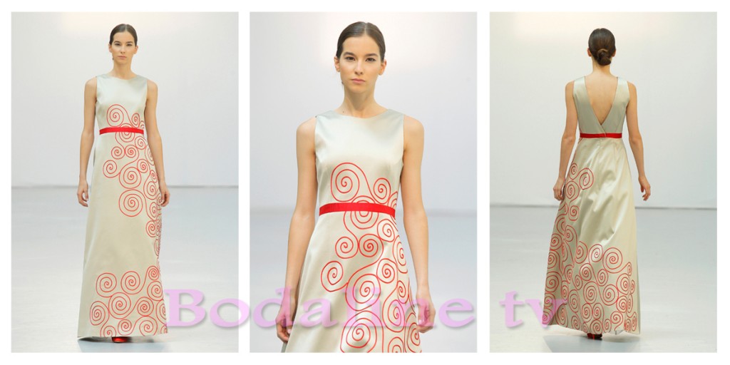 OJALA PALOMA DEL POZO, EN LA PASARELA COSTURA ESPAÑA 2015.