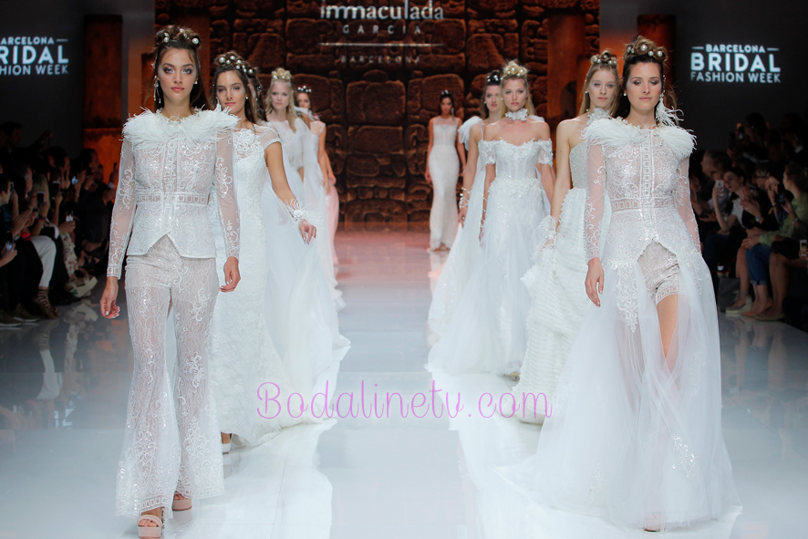 INMACULADA GARCÍA EN LA BARCELONA BRIDAL WEEK 2018