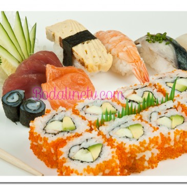 MI BODA CON SUSHI EN EL CÓCTEL